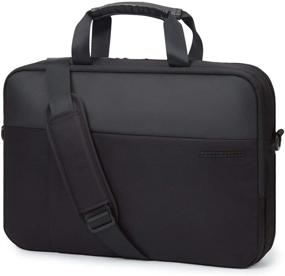 img 4 attached to 💼 Black Laptop Bag, LIGHT FLIGHT 15.6 Inch Expandable Business Briefcase for Men and Women, Water Resistant Slim Computer Bag