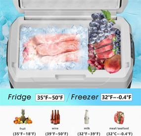 img 1 attached to COOLBO 12V Portable Compressor Car Fridge/Cooler/Freezer - 22 Quart (20L), -20°C to -10°C, RV Car Refrigerators, for Truck, Outdoor, Camping, Vehicles, Travel, Home & Car Use