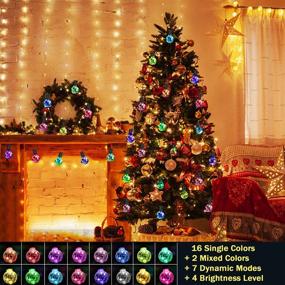 img 3 attached to 🌈 Color-Changing LED Outdoor String Lights: G40 30 Bulbs, Waterproof for Patio, Bistro Backyard, Porch, and More - Perfect for Hanging Christmas Decorations, Party, Camping, and Balcony Gazebo