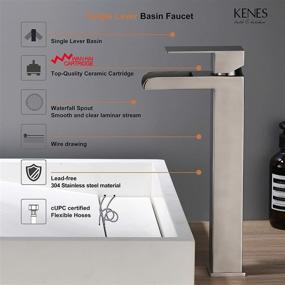 img 3 attached to 💦 Ultimate Commercial KENES Bathroom Brushed Waterfall: Unbeatable Cleaning Solution!