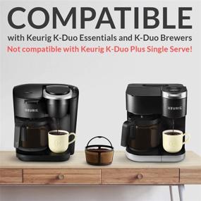 img 3 attached to Повторное использование кофейного фильтра GoodCups для кофемашин Keurig K-Duo Essentials и K-Duo Brewers - Корзина для кувшина, постоянные кофейные фильтры: идеальные аксессуары для кофемашин Keurig Duo и K-Duo Essential.