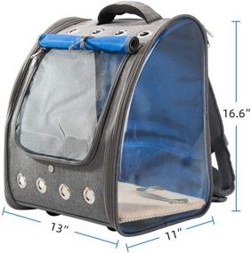 img 3 attached to 🐾 HIPIPET Pet Carrier Backpack: Ventilated and Breathable for Travel, Hiking, and Outdoor Use - Airline Approved