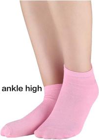 img 2 attached to Allegra K Soft Athletic Ankle Socks with Stretch Cuffs - Set of 10 Pairs