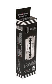 img 2 attached to 🪒 Premium 100-Count Titanium Double Edge Razor Blades for Men - 1 Year Supply of Smooth and Clean Shave Blades for Safety Razors