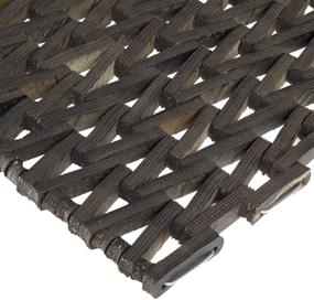 img 1 attached to 🔵 Durable Durite Recycled Tire-Link Outdoor Entrance Mat in Black, Herringbone Weave, 24"x48