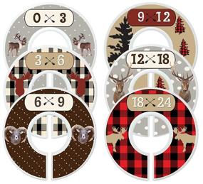 img 4 attached to 👶 Mumsy Goose Woodland Baby Nursery Closet Dividers & Organizers for Boys - Clothes Sizers