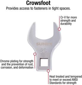 img 2 attached to 🔧 Sunex 9730A Набор гигантских кронштейновых ключей метрической системы 8 штук 1/2" DR. CRV - Мощный и универсальный инструмент для решения задач с метрическими крепежными элементами