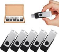 topesel usb 3.0 flash drives memory stick - 16gb thumb drives (5-pack), black logo