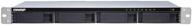 qnap ts-431xeu-8g-us: высокопроизводительный 4-дисковый сетевой прикладной сервер 1u с 10gbe сетью и 8гб озу логотип