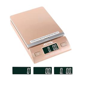 img 2 attached to 📦 Acteck 86LBx0.1OZ Digital Shipping and Postal Scale with Batteries, USB Cable and AC Plug - Premium Gold Edition