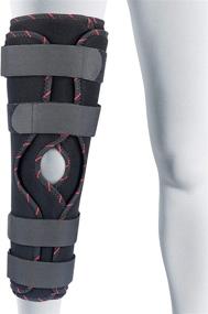 img 3 attached to 🦵 ORTONYX Tri-Panel Knee Immobilizer Full Leg Brace - Breathable and Lightweight - Maximum Support for Straight Leg - 20"/50cm Knee Splint