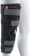 🦵 ortonyx tri-panel knee immobilizer full leg brace - breathable and lightweight - maximum support for straight leg - 20"/50cm knee splint логотип