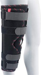 img 4 attached to 🦵 ORTONYX Tri-Panel Knee Immobilizer Full Leg Brace - Breathable and Lightweight - Maximum Support for Straight Leg - 20"/50cm Knee Splint