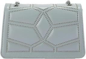 img 1 attached to Rivets Shoulder Crossbody Messenger Handbags Women's Handbags & Wallets and Shoulder Bags