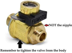 img 2 attached to 🚗 Fumoto Original F105S FS-Series Bronze Drain Valve with Short Nipple, Lever Clip - 20mm-1.5" - Enhanced SEO-friendly Product Name