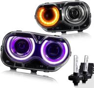 vland multi color led projector rgb headlights &amp logo