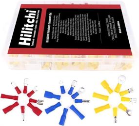 img 1 attached to 🔌 Hilitchi 360 Pcs Assorted Insulated Electrical Wire Terminals Crimp Connectors Spade Set for Effective Electrical Connections