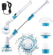 ronly electric spin scrubber: 360 cordless cleaning tool with replaceable brush heads and extension arm - ideal for shower floors, bathrooms, kitchens, tiles, toilets, and wheels logo