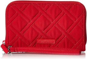 img 4 attached to 👜 Vera Bradley Women's Microfiber Grab & Go Wristlet: Enhanced Security with RFID Protection