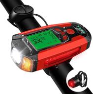 🚲 kll bike light set with speedometer, usb rechargeable headlight taillight, bike bell, 5 lighting modes – perfect for hiking, camping, mountain & road cycling logo