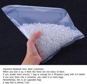 img 3 attached to 💎 5000PCS Crystal AB Acrylic Diamonds, Luxury Table Scatter Confetti Crystals for Weddings, Bridal/Baby Showers, Parties - 10mm, 6mm & 4.5mm, Vase Fillers