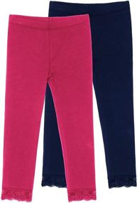 img 4 attached to 👖 Top-Quality KIDPIK Girls Leggings 3-Pack: Versatile and Stylish Everyday Wear