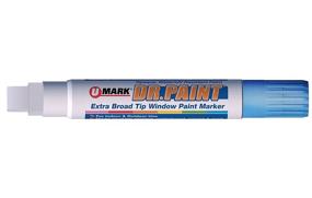 img 1 attached to 🔵 Маркер для рисования U-Mark DR. Paint Extra Large, 15 мм, металлический синий (упаковка из 6 штук) 10895 - Профессиональные маркеры для яркого металлического синего искусства