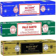 satya nag champa incense sticks – 3 pack joss incense for meditation – hand-rolled in bangalore logo