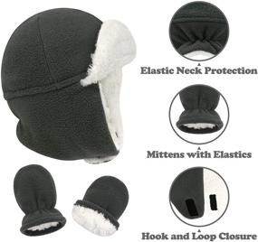img 2 attached to ❄️ Winter Accessories Set for Boys - Toddler Gloves, Beanies, and Mittens