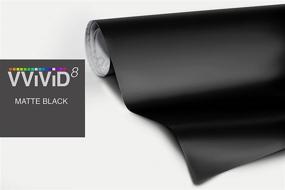 img 1 attached to XPO Air Release VViViD Matte Black Vinyl Wrap Roll - 1ft x 5ft