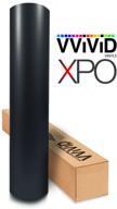 xpo air release vvivid matte black vinyl wrap roll - 1ft x 5ft logo