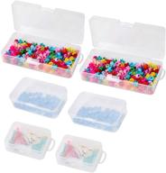 📦 clear plastic organizer container storage box for washi tape, jewelry, beads art crafts and diy, fishing tackles, screws - 6 pack logo