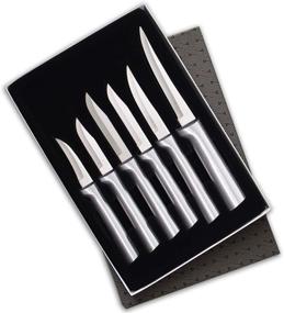 img 4 attached to 🔪 USA-Made Rada Cutlery Paring Knife Set – 6 Knives with Stainless Steel Blades & Aluminum Handles