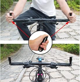 img 1 attached to 🚵 Mountain Bike Handlebars with Ergonomic Design - Aluminum Alloy Bar End Handlebar Ends for Road and MTB Cycling - Includes Cover Handle and Accessories (1 Pair)