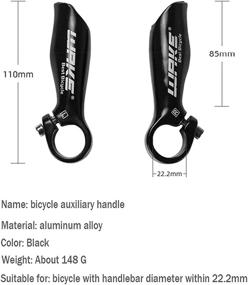 img 3 attached to 🚵 Mountain Bike Handlebars with Ergonomic Design - Aluminum Alloy Bar End Handlebar Ends for Road and MTB Cycling - Includes Cover Handle and Accessories (1 Pair)