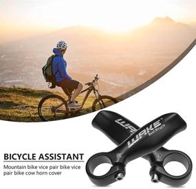 img 2 attached to 🚵 Mountain Bike Handlebars with Ergonomic Design - Aluminum Alloy Bar End Handlebar Ends for Road and MTB Cycling - Includes Cover Handle and Accessories (1 Pair)