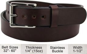 img 3 attached to Bullhide Belts: Premium Men's Accessories 👔 and Belts with Smooth Thickness in Inches