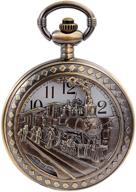 timeless vintage bronze quartz pendant pocket: a fashionable timepiece accessory logo