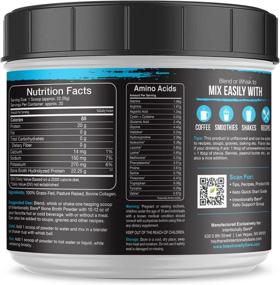 img 3 attached to 🌿 Grass-Fed Pure Bone Broth Protein Powder - 20g Protein, Keto & Paleo Support - Collagen Types 1, 2 & 3 - Dairy Free, Non-GMO, Unflavored - 20 Servings