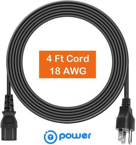 img 2 attached to 🔌 4 Foot Long 3 Prong AC Power Cord Compatible with Instant Pot Pressure Cookers, Rice Cookers, Soy Milk Makers, and Other Kitchen Appliances - PC-WAL1 Model