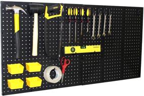 img 2 attached to Organize & Beautify Your Space with WallPeg Black Plastic Pegboard Panels