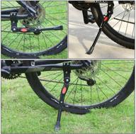 🚲 premium adjustable bike side kickstand: upgraded aluminum alloy, universally compatible for children and adult road bikes - ideal for indoor storage and easy accessory installation logo