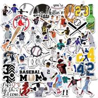 🏀 baseball stickers - 50 pcs waterproof vinyl decals for helmets, snowboards, water bottles, laptops, and more logo