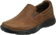 skechers glides calculous slip-on loafer logo