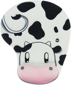 img 3 attached to Onwon Cartoon Wrist Rest Mouse Pad - Ergonomic Gel Wrist Support with Memory Foam for Personalized Computer Decoration (Cow Style)