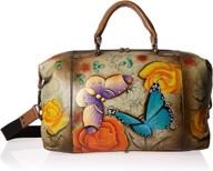 👜 anna by anuschka: exquisite hand-painted leather travel tote for women logo