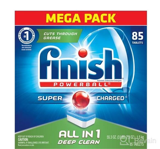 img 1 attached to Finish Dishwasher Detergent Powerball Dishwashing Household Supplies review by Wendy Rodriguez