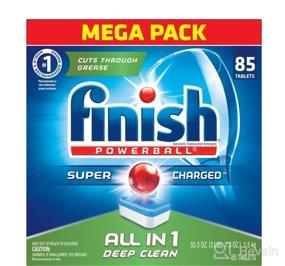 img 6 attached to 🍽️ Finish All In 1, Dishwasher Detergent Powerball - Dishwashing Tablets - Dish Tabs, Fresh Scent, 94 Count Each: The Ultimate Dish-cleaning Solution