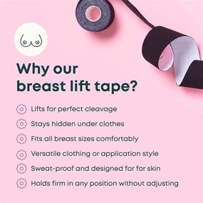 img 2 attached to 🔥 Epic Elements Breast Lift Tape: Contour & Lift Like Never Before – Bra Alternative for All Clothing Fabric Dresses!