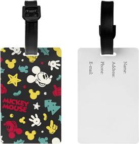 img 3 attached to Wcrsain Black Funny Luggage Tag For Kids Personalized Detachable Suitcase Labels Bag Tag